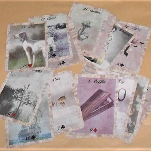 Café au Lait Lenormand Fortune Telling Oracle Cards. Novo em folha. Autopublicado.