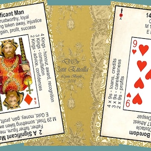 D'Or Petit Etteilla Fortune Telling Oracle Cards. Brand New. Self Published.