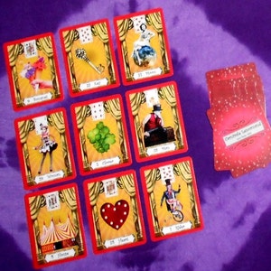 Carnivale Lenormand Fortune Telling Oracle Cards. Novo em folha. Autopublicado.