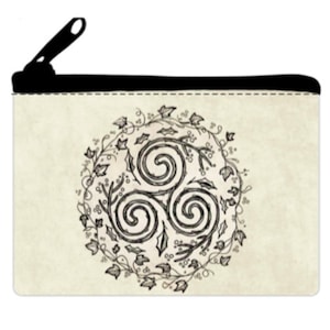 Bolsa de cartas TRISKELION WREATH con cremallera para Tarjetas Oracle tamaño Poker o Bridge