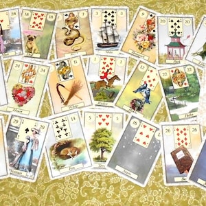 Matilda Lenormand POKER SIZE Fortune Telling Cards by Lynn Boyle. Brand New. Self Published.