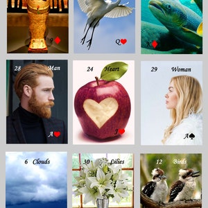 Tasmânia Lenormand Fortune Telling Oracle Cards. 3ª Edição. Novo em folha. Autopublicado.