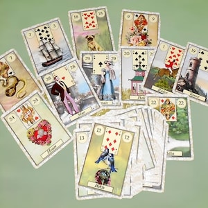 Matilda Lenormand MINI cartes révélatrices de bonne aventure par Lynn Boyle. Tout neuf. Publication auto-éditée.