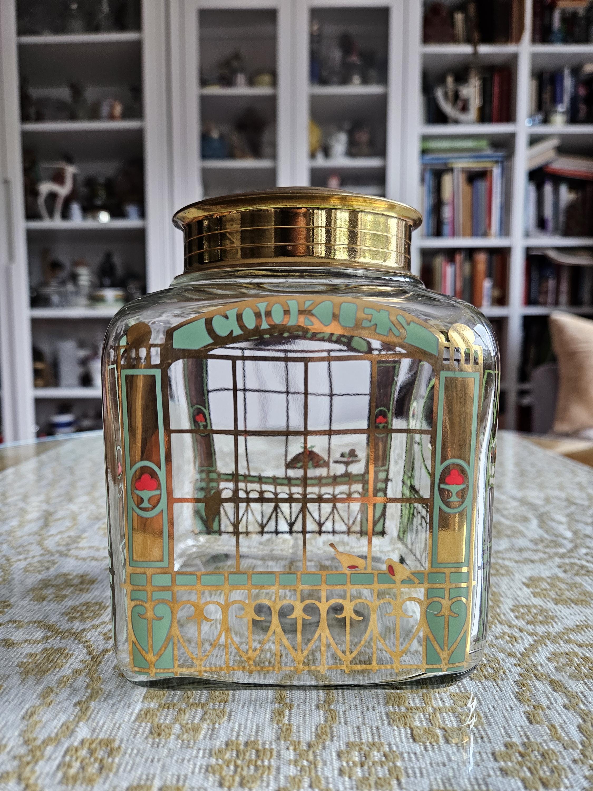Holmegaard Christmas Cookie Jar: Danish Vintage Nordic Decor - Etsy