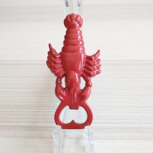 L&#39;aragosta! Apribottiglie laccato italiano, rosso, ornamento da bar, regalo divertente