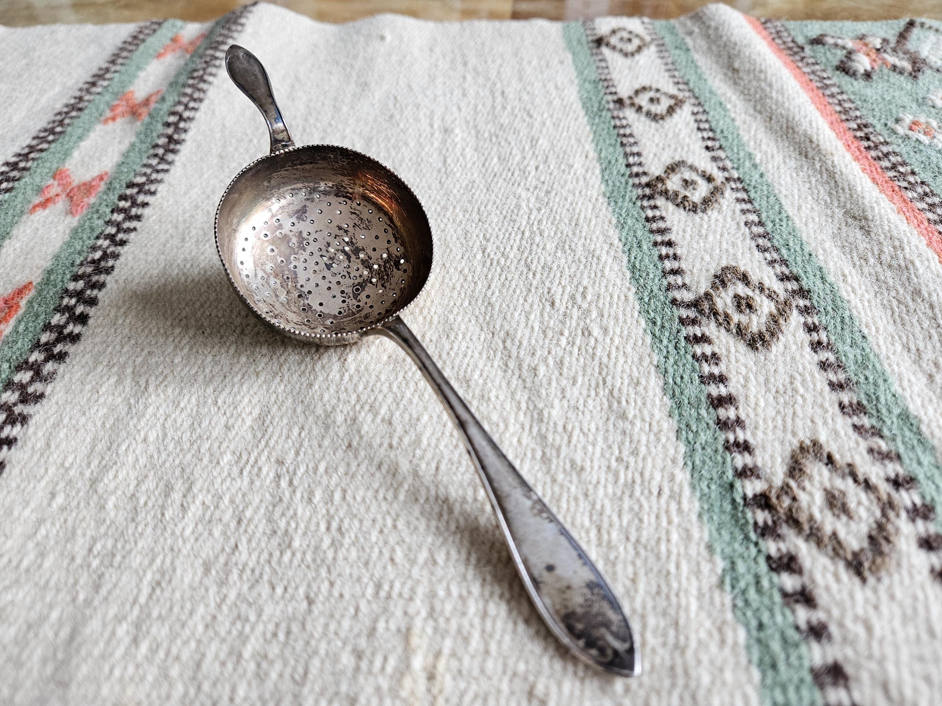 Scandinavian New Silver Tea strainer/Tea Infuser/Antique