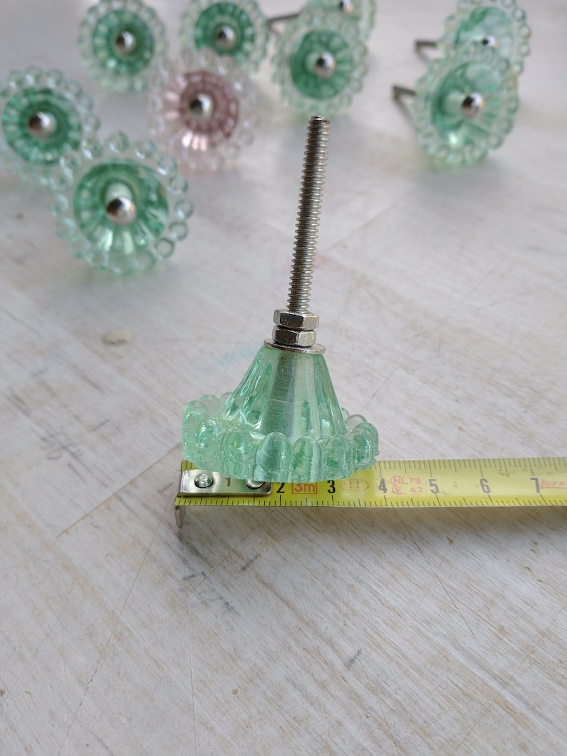 Lovely Vintage Pressed Glass Knob