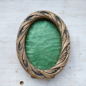 Twisted Antique Wooden Frame, Oval, Gift, Decor