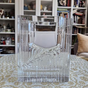 Iittala Sointu Art Glass Vase/Tapio Wirkkala/Diseño finlandés