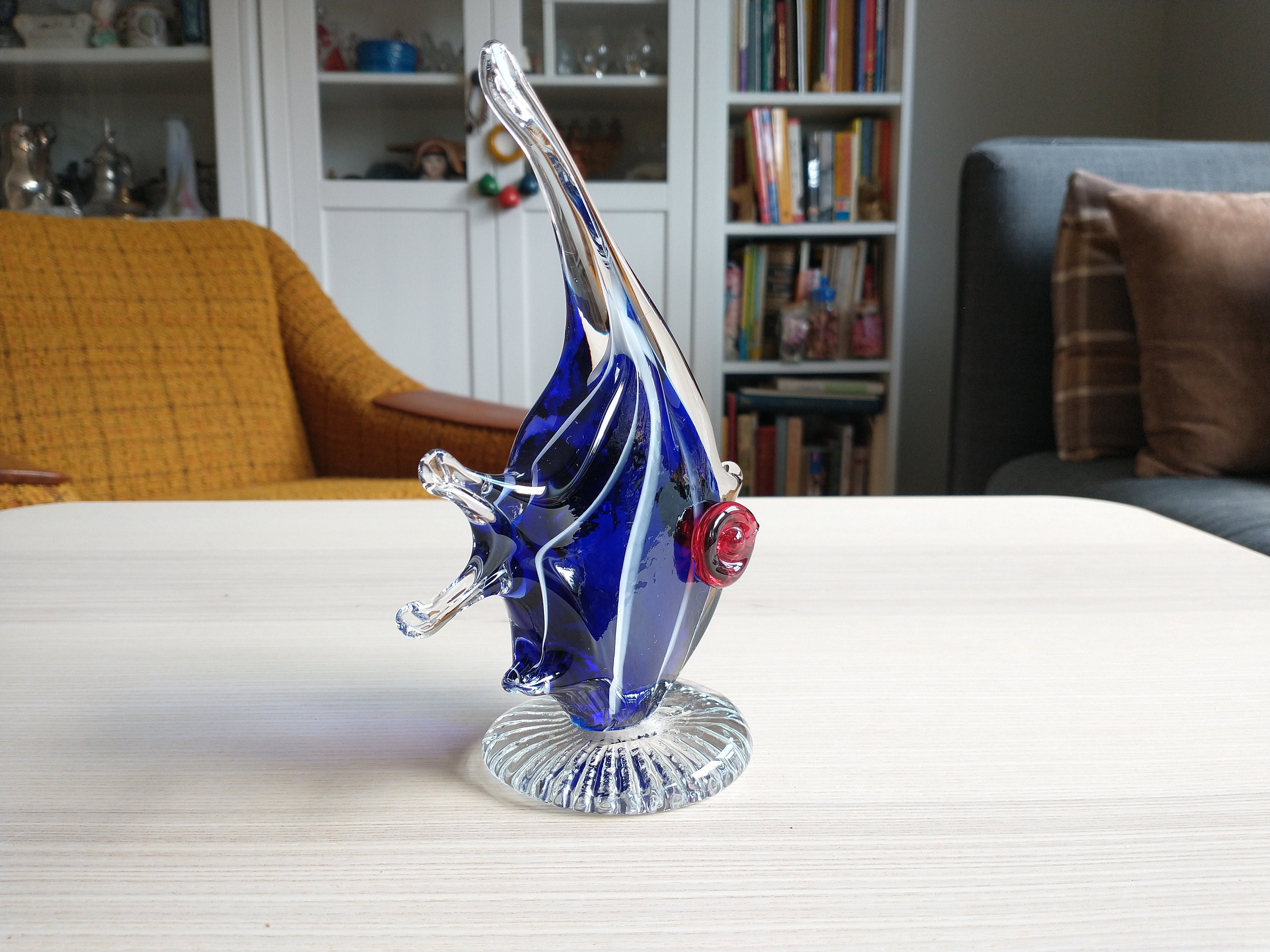ムラーノガラス、ヴェネツィア、青、熱帯魚、装飾品 - Etsy 日本