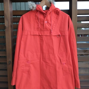 Scandinavian Vintage Anorak, Ski Jacket, Red, Mid-century, Nordic, Sporty