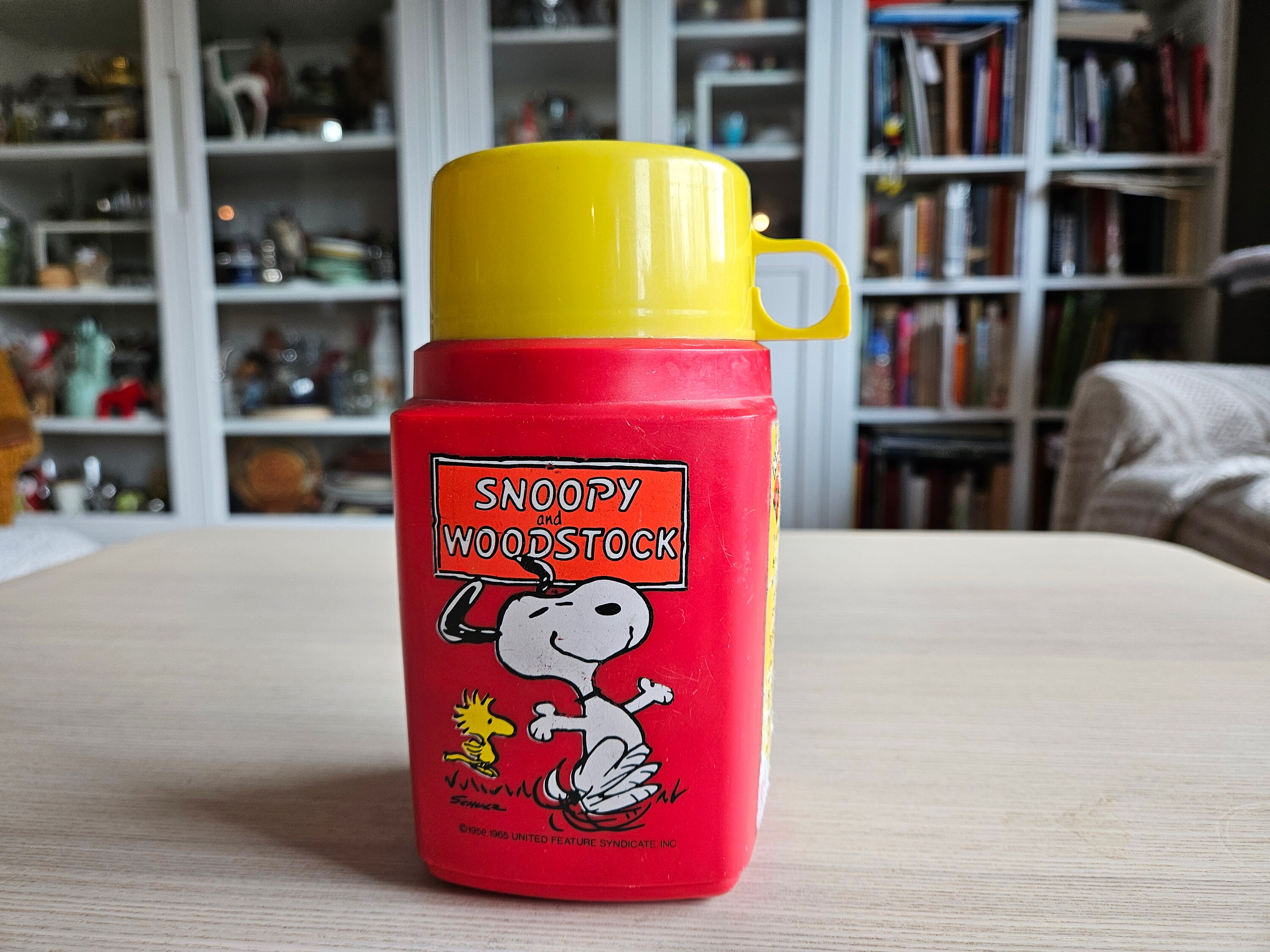 Snoopy and Woodstock Thermos/peanuts/red Plastic - Etsy UK