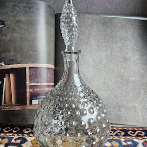 Empoli-karaf glas Italië met stop/genie-fles/spijkerzool