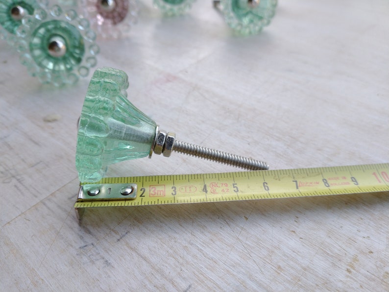 Lovely Vintage Pressed Glass Knob