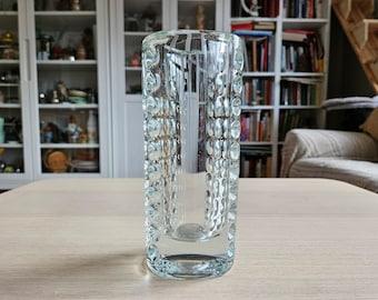 ヴィンテージ RUDOLFOVA GLASS Works チェコ SKLO 花瓶