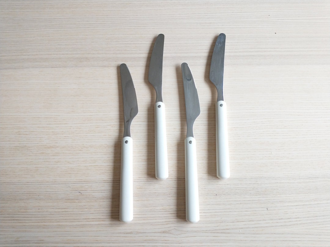 4er Set Hackman Finland Tafelmesser, Nordic Design, Vintage Besteck ...