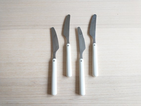 Set of 4 Hackman Finland Table Knives, Nordic Design, Vintage