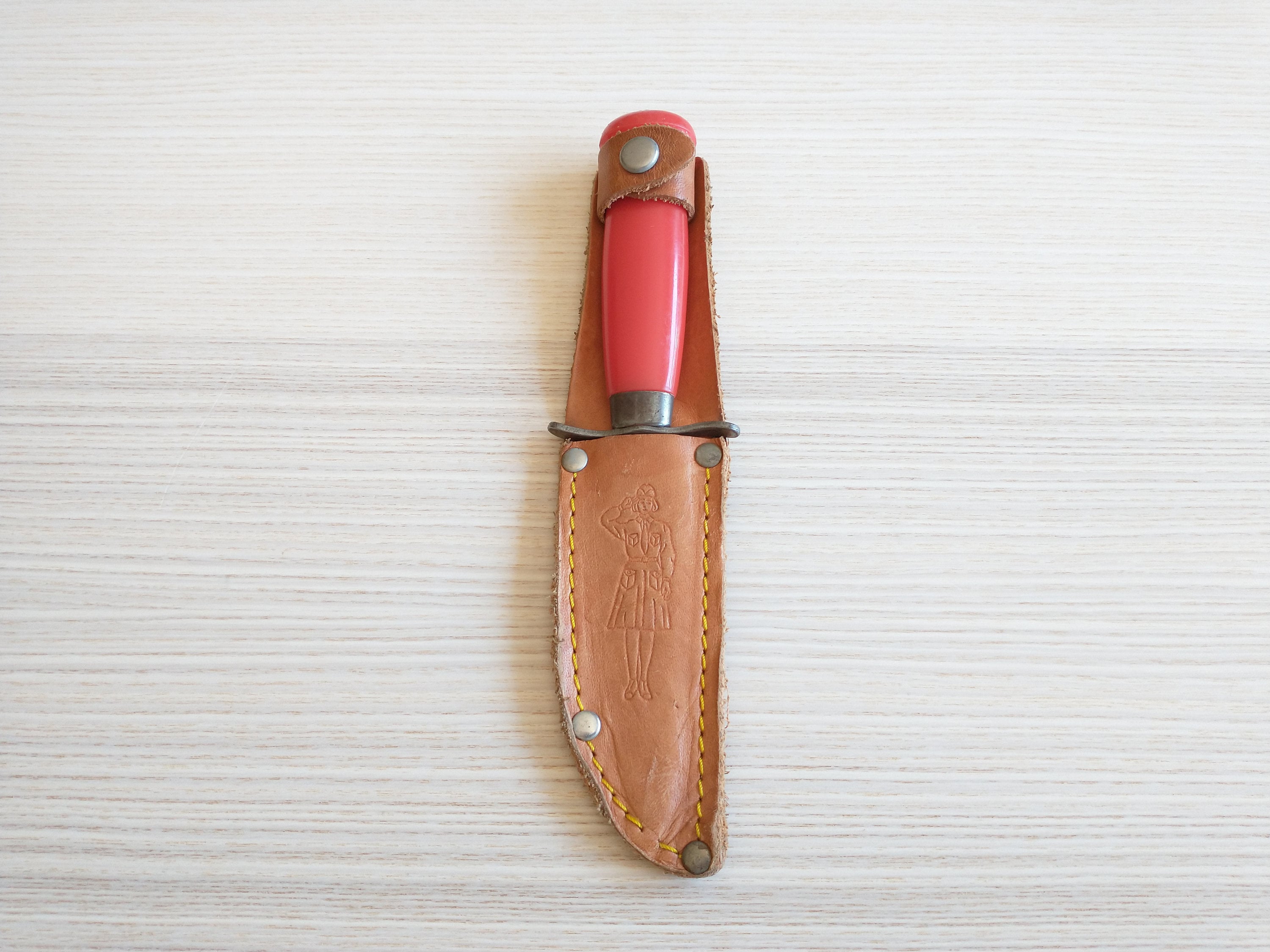 K.J. Eriksson, Mora, Sweden, Girl Scout Knife,sheath, Red - Etsy