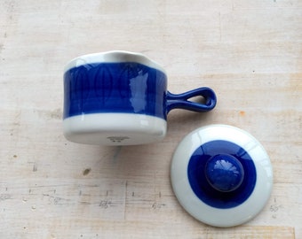Rörstrand, Koka, Little Oven Pot, Scandinavian, Blue White, Kitchen Ornament