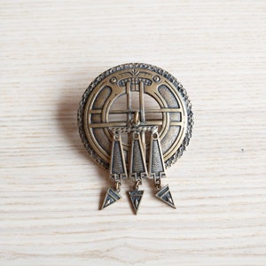 Unique Scandinavian Lion Brooch, Gift For Her, Vintage