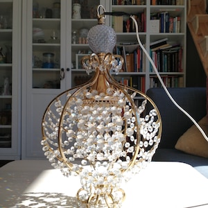 Stunning Sphere Gold Tone Chandelier / Pendant Light / Ceiling Light / Luxury Ornament