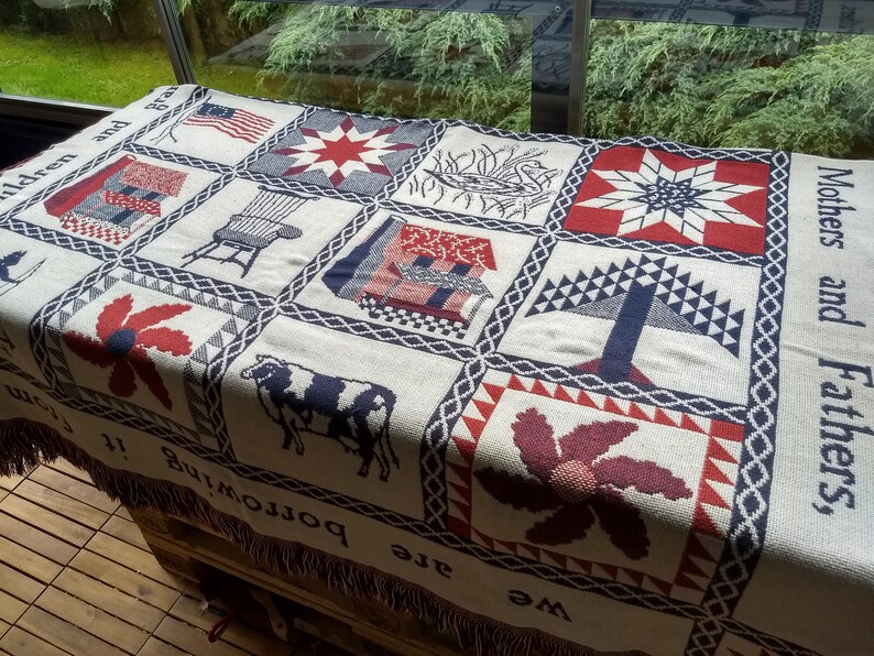 The Bob Timberlake Home Collection Throw American Spirit Etsy