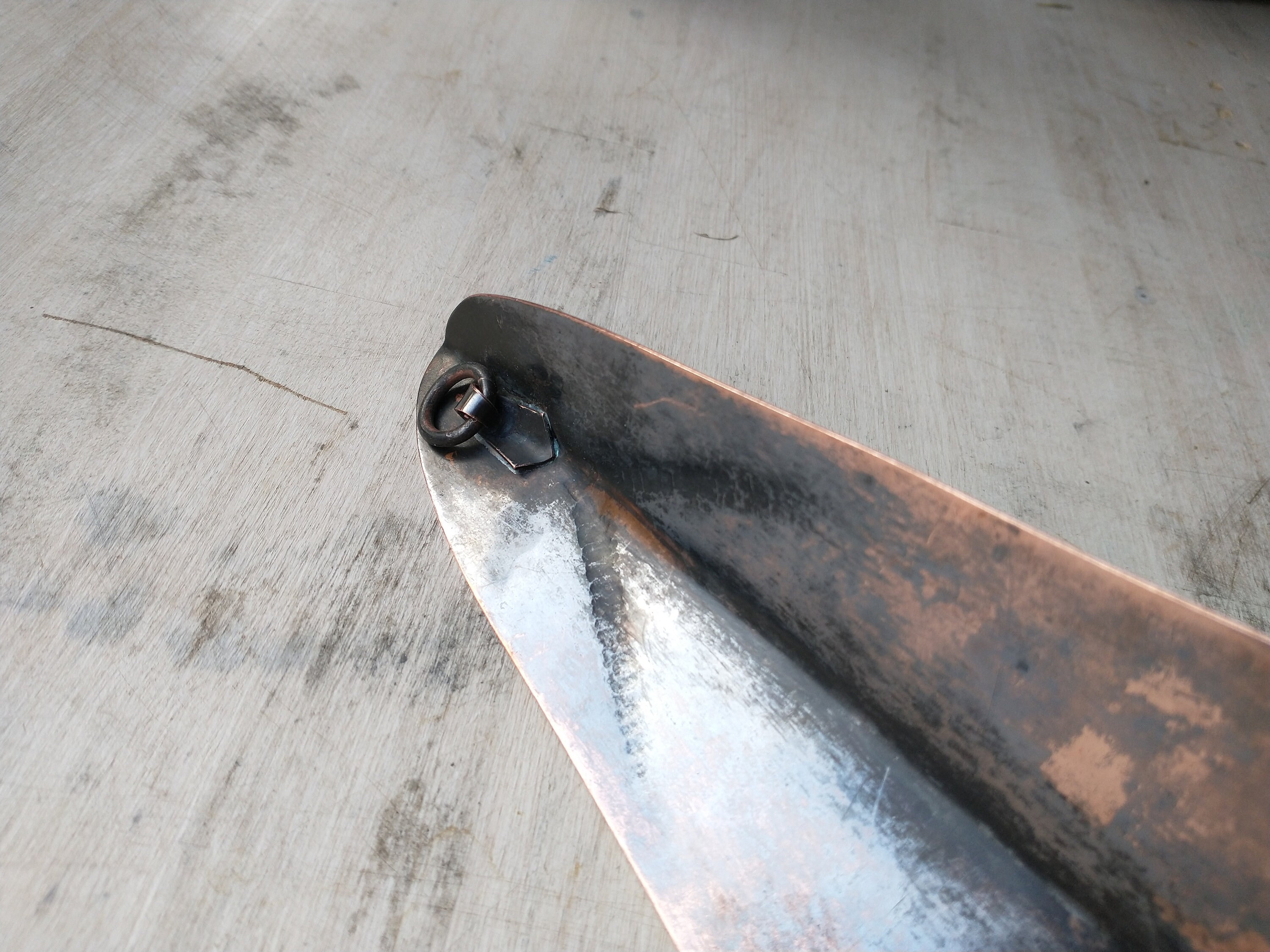 Unique Hammered Copper Candle Sconce Etsy