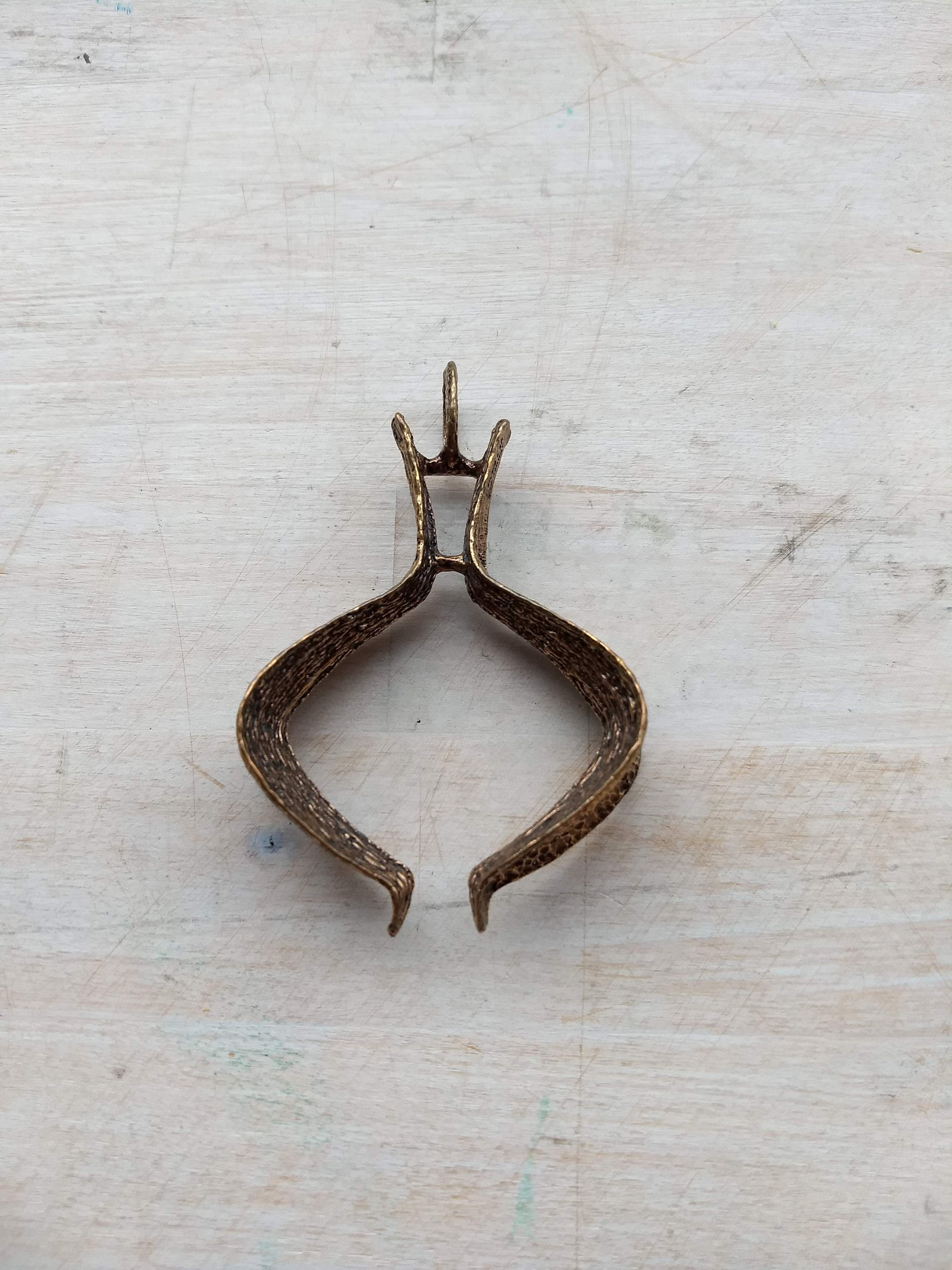 Studio Else and Paul, Norway, Mid-century Scandinavian Bronze Jewelry