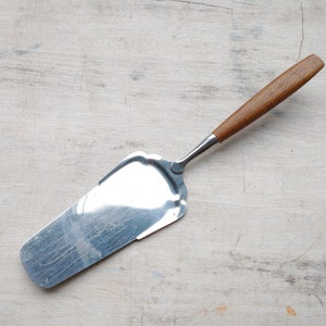 Server per torte di metà secolo, coltello da torta, teak, scandinavo, nordico, vintage