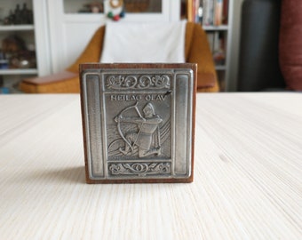 St. Olav, Viking Matchstick Box Holder, Gift for Him, Man Cave, Decor