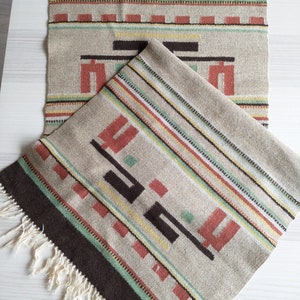 Norwegian Hand Woven Table Runner, Farmhouse Decor