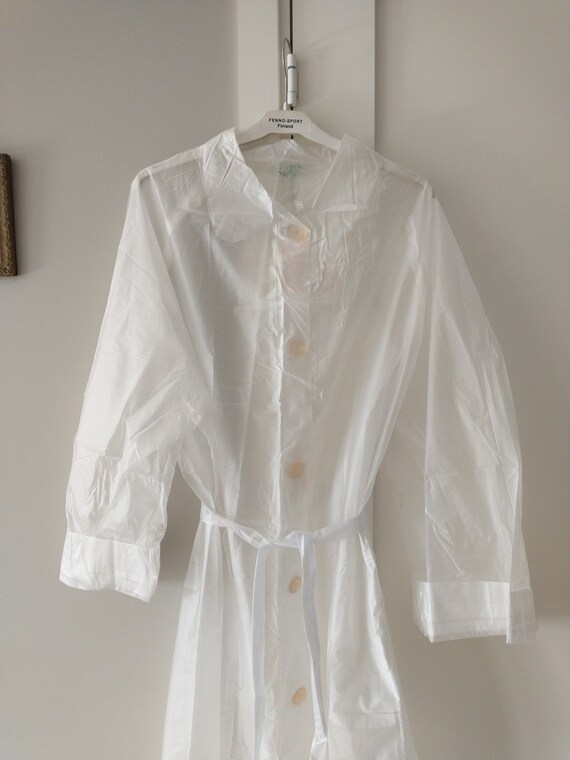 White vinyl deals raincoat