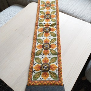 Scandinavian Handcrafted Floral Bell Pull / Farmhouse Ornament / Wall Hanging