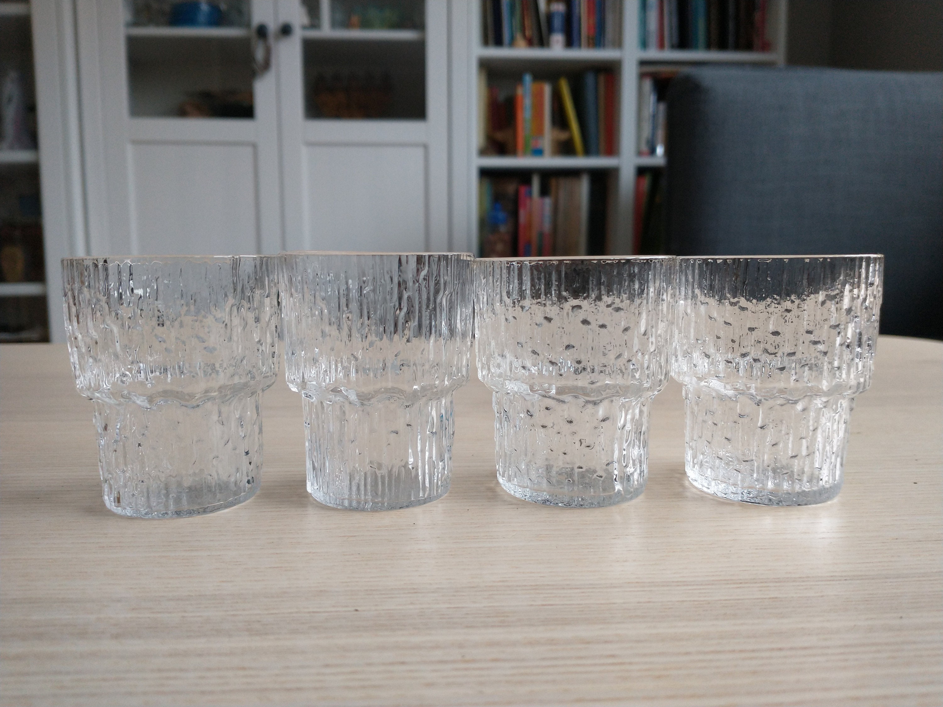 4 Tapio Wirkkala, Paadar Shot Glasses, Iittala Finland, Nordic