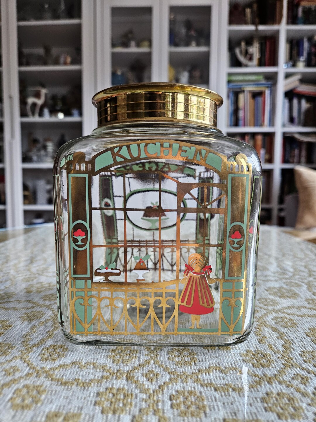 Holmegaard Christmas Cookie Jar: Danish Vintage Nordic Decor - Etsy