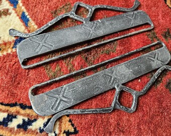 Small Wrought Iron Norwegian Tapestry Hangers/Bell Pull/Wall Hanging