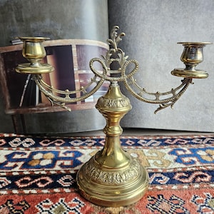 Classic Antique 2-Arm Candelabra/Wedding Gift/Victorian Interior