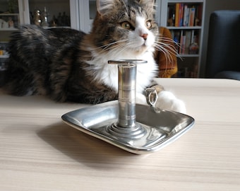 Vintage Askvoll Brug Norway Pewter Candlestick Holder
