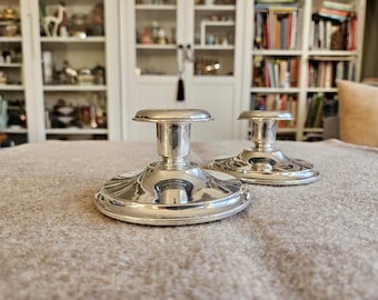 Vintage Norwegian 830 Silver Candle Holders - Aksel Holmsen Sandefjord