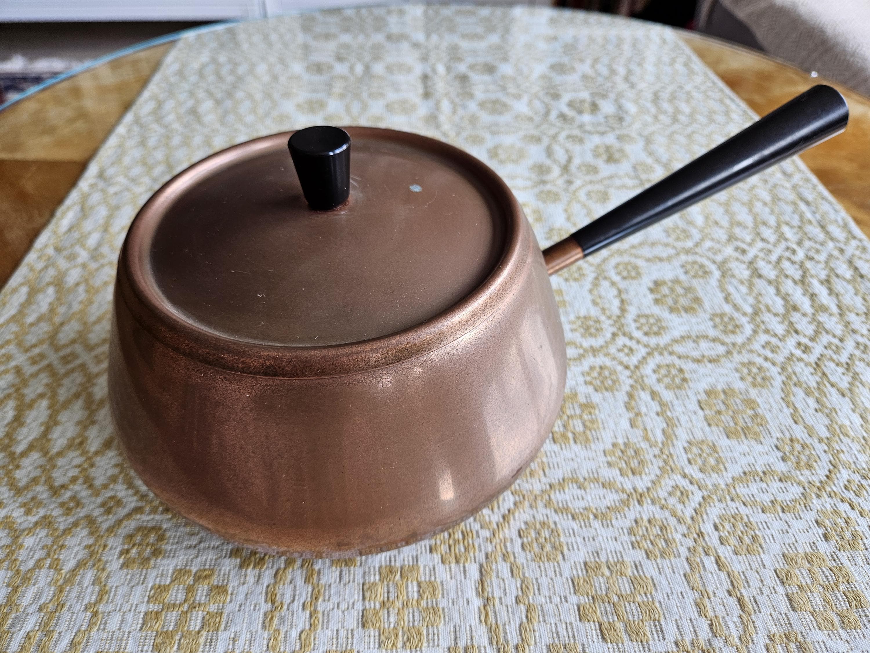 E27 culinox ヴィンテージ スイス spring社製 両手銅鍋 12㎝ E27 culinox ヴィンテージ スイス spring社製 両手銅鍋 12