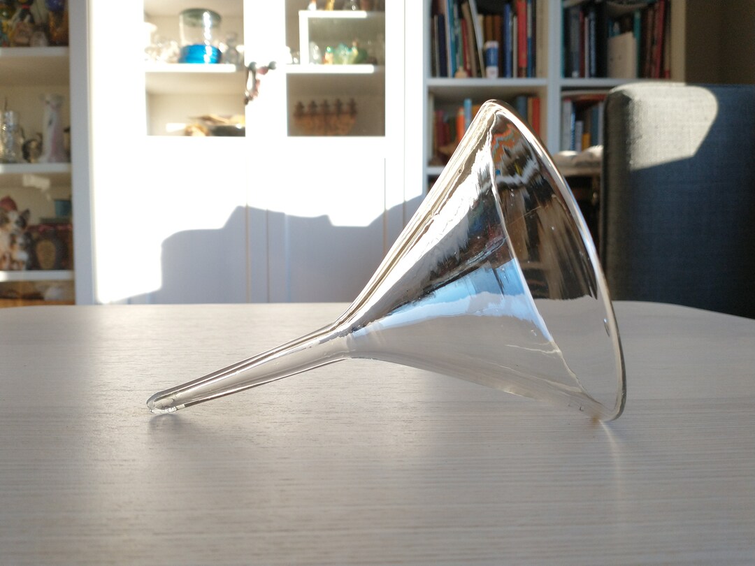 Solid Blown Glass Funnel, Vintage, Lab, Brewery, Gift - Etsy