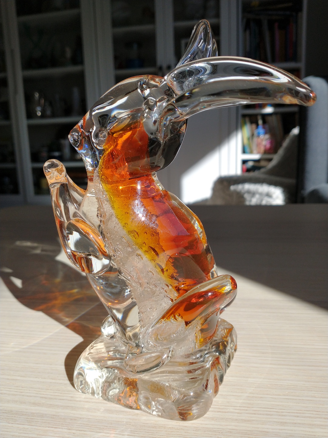 Murano Venice, Large Glass Rabbit, Honey-yellow, Ornament, Gift - Etsy