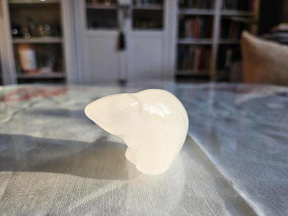 Hadeland Glassverk Norway Polar Bear/white Glass/nordic - Etsy
