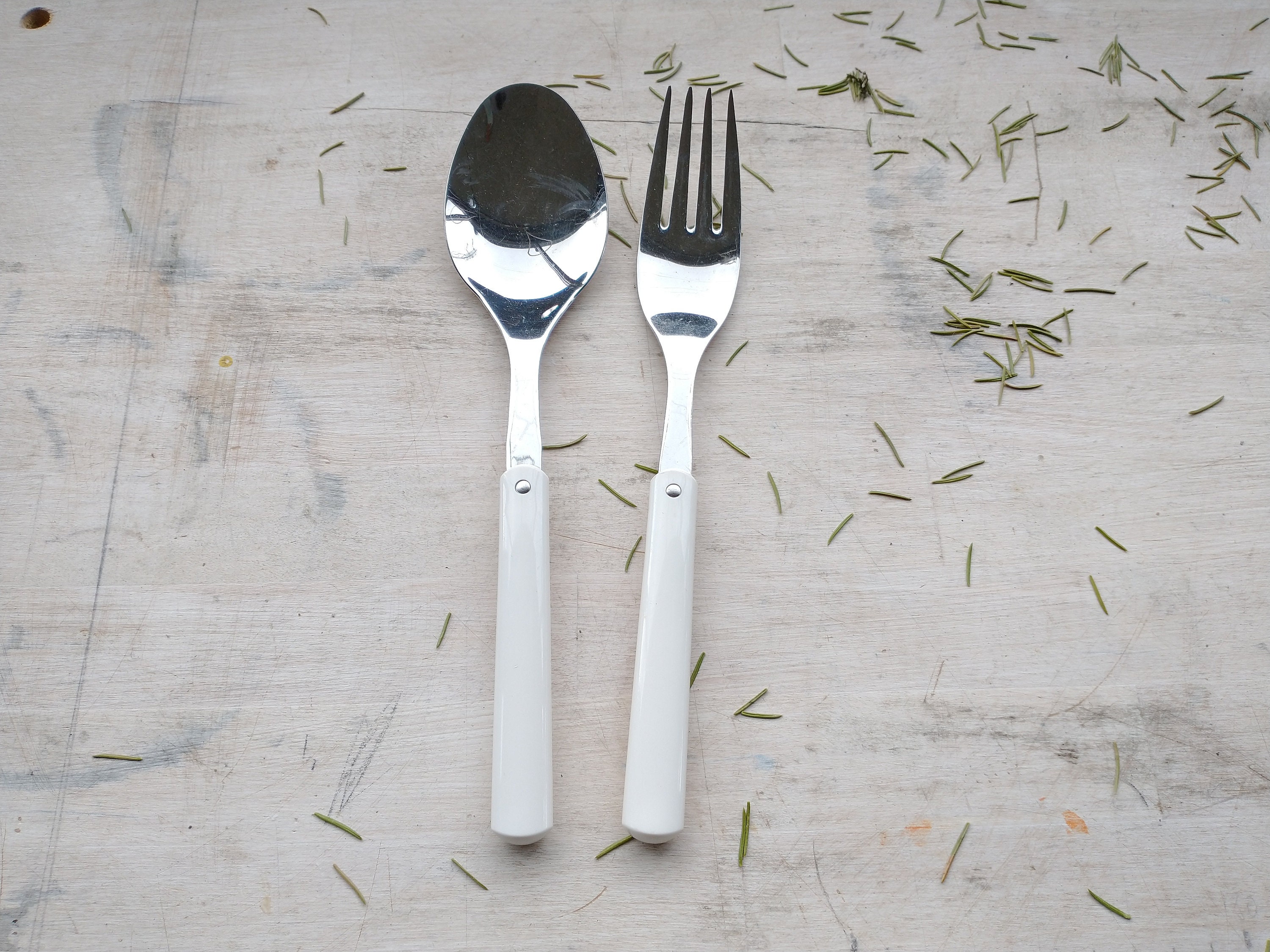Hackman Finland, Elegant Ivory-white Salad Serving Set - Etsy Hong
