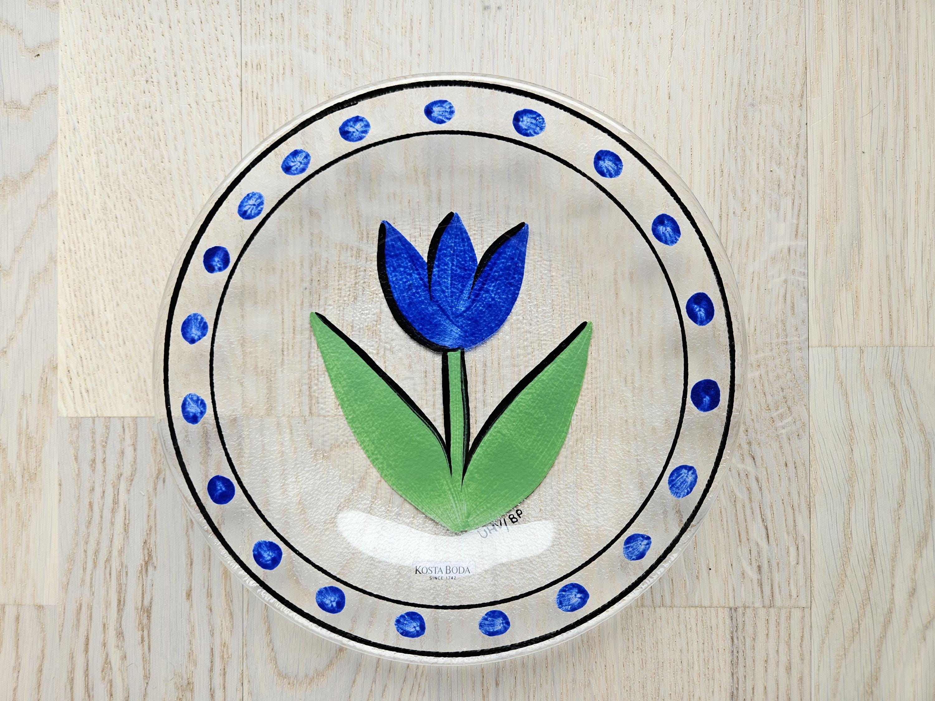 Small Kosta Boda Tulip Plate/ulrica Hydman Vallien/swedish Design