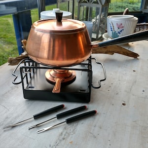 Spring Switzerland, Culinox Copper Fondue Set - Etsy