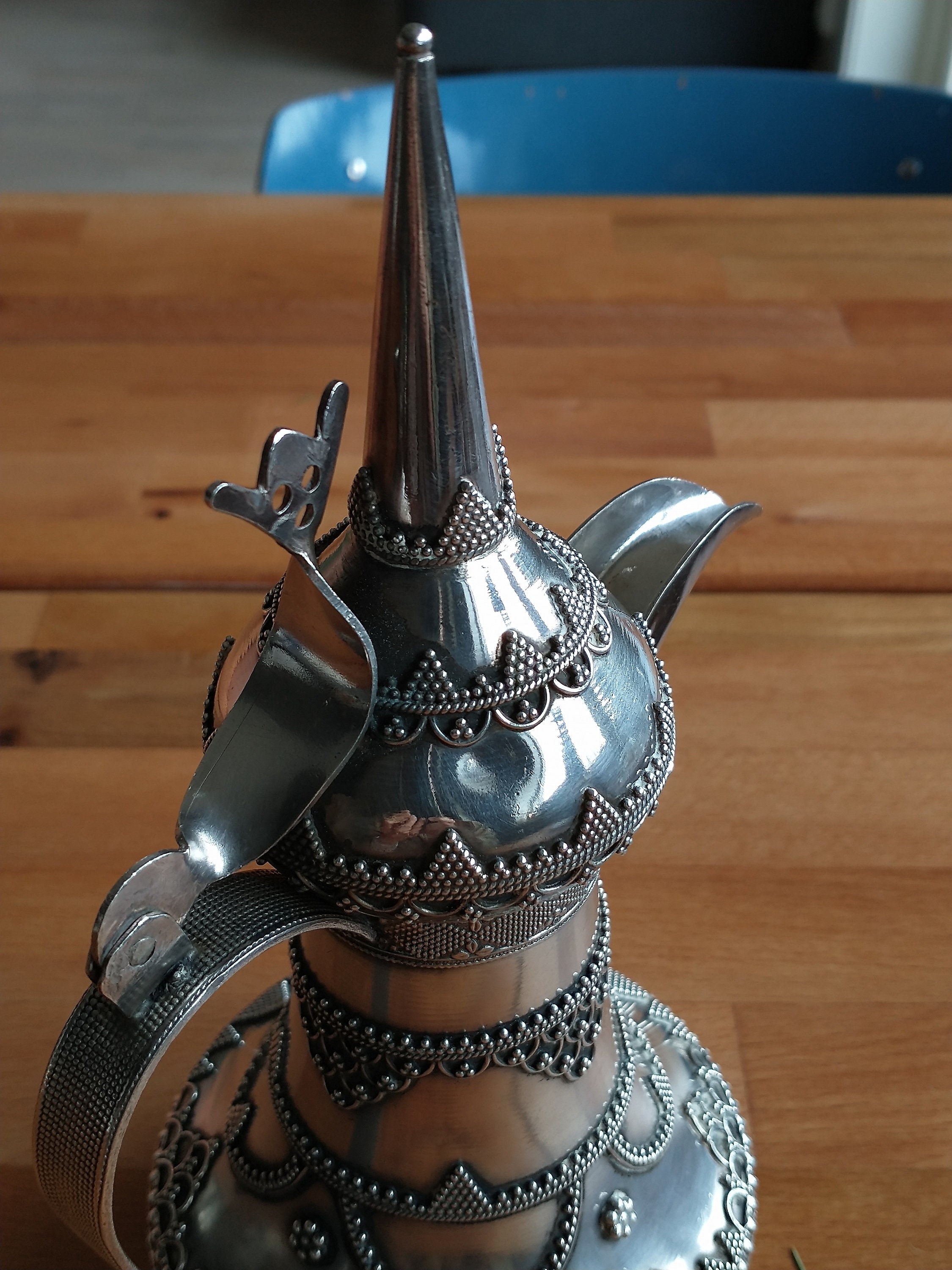 Dallah, Arabic Coffee Pot, 925 Silver, Antique, Ornament