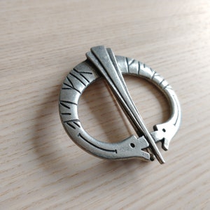 Tinn-Per Pewter Norway / Viking Brooch / Dragon Jewelry