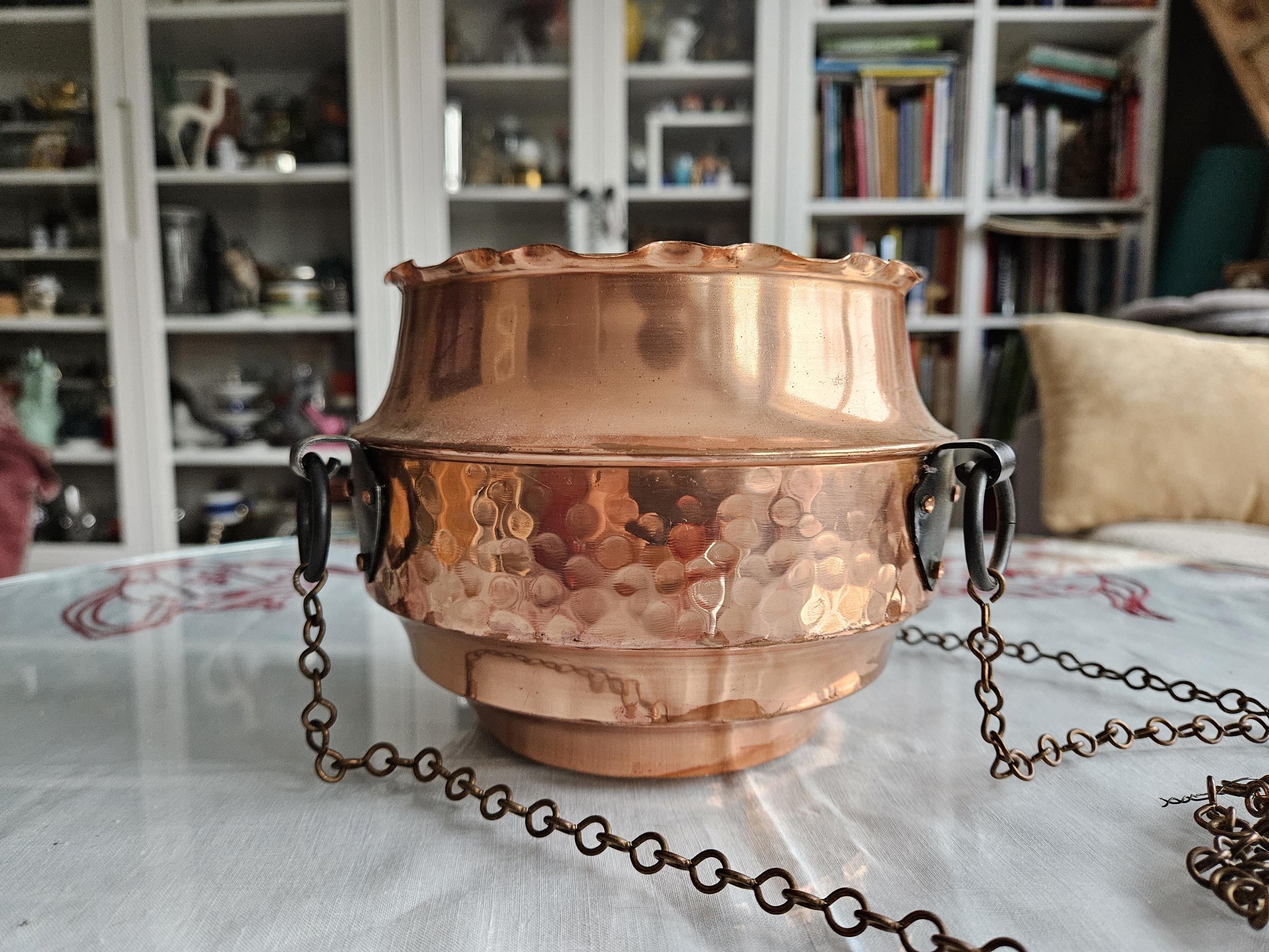 Copper hanging planter - Etsy 日本