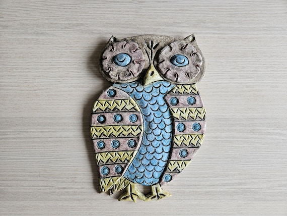 Lampe ,veilleuse Hibou en céramique, vintage, 1950-60, Allemagne | €85